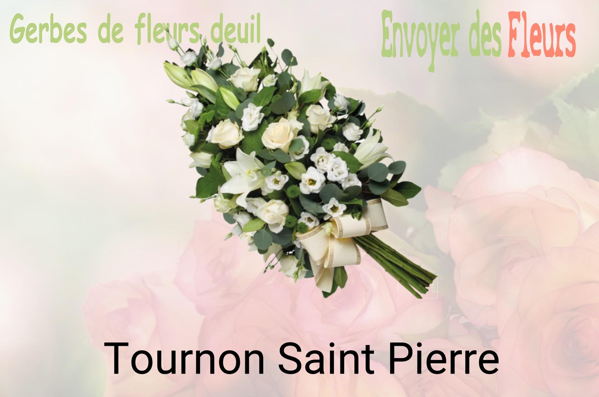 Gerbe de fleurs de deuil livrée à Tournon-Saint-Pierre